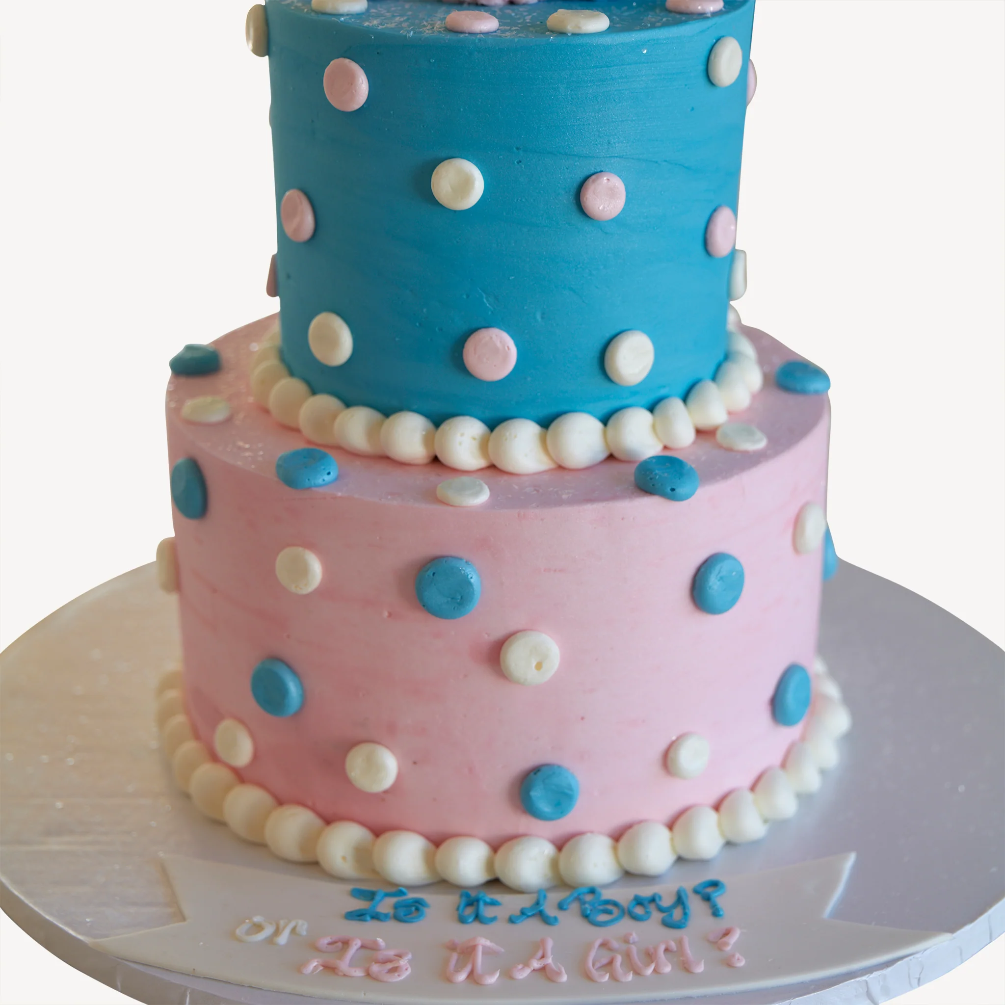 Online Cake Order - Pink and Blue Booties #303Baby - Image 3